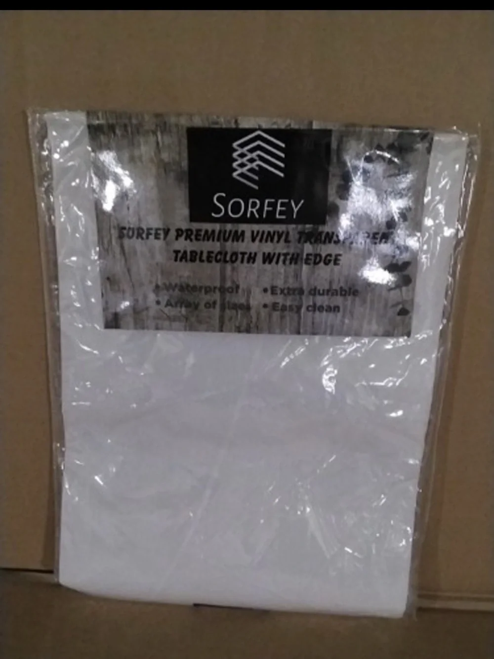 Clear Protective Overlay tablecloth - Unbranded